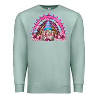 Seafoam valentine's day rainbow gnome olivia Premium Sweatshirt - OliviaCreatesArt