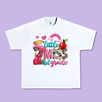 Little Miss Second Grade Urban Heavy Tee Designed By Nancycooperartshop