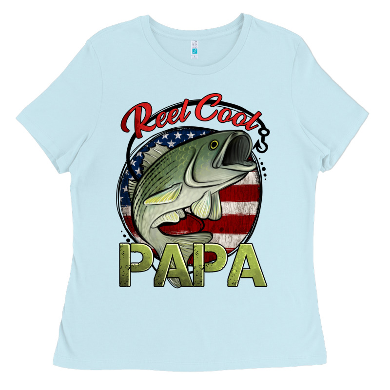 Reel Cool Papa Fishing Ladies Tee by Jasminsmagicworld | Teevron