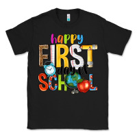 Black happy first day of school Classic Tee - NancyCooperArtShop