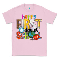 Bubblegum Pink happy first day of school Classic Tee - NancyCooperArtShop