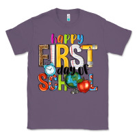 Lavender happy first day of school Classic Tee - NancyCooperArtShop