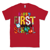 Red happy first day of school Classic Tee - NancyCooperArtShop