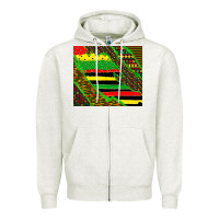 Oatmeal Heather juneteetnh brush Zipper Hoodie - TumblerDesignByShophia