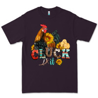 Plum cluck it coop animals hen and chick aztec serape leopard Premium Tee - Artiststas