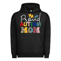 Proud Autism Mom Leopard Pattern Design Autism Awa Urban Hoodie | Teevron