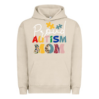 Pigment French Oak Proud Autism Mom Leopard Pattern Design Autism Awa Urban Hoodie - CowhideDigitalArt