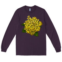 Plum Oregon Grape Flower Illustrations Long Sleeve Tee - LillyAllenDesigns