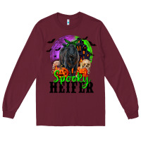 Burgundy spooky heifer black angus Long Sleeve Tee - RanaPortraitStore