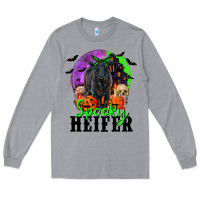 Heather Grey spooky heifer black angus Long Sleeve Tee - RanaPortraitStore