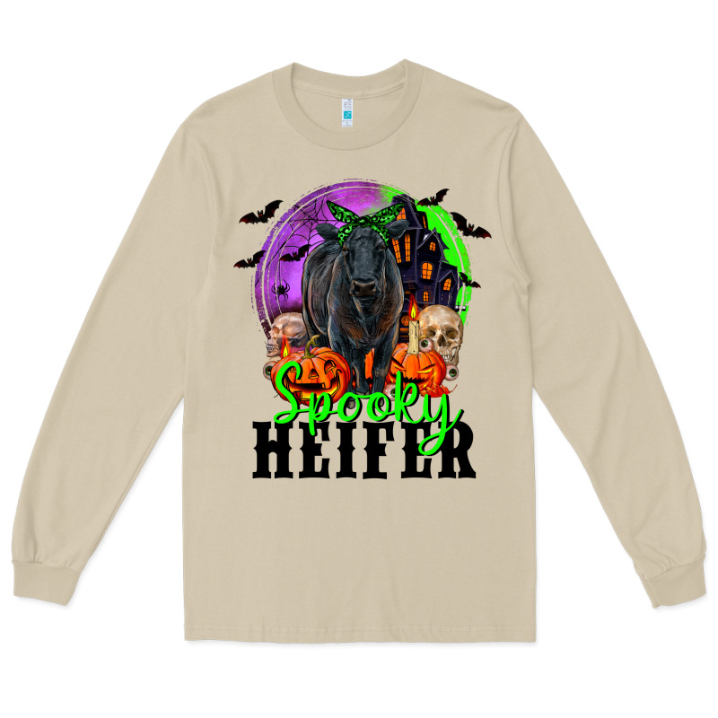 Spooky Heifer Black Angus Long Sleeve Tee by RanaPortraitStore | Teevron