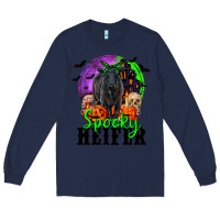 Navy spooky heifer black angus Long Sleeve Tee - RanaPortraitStore