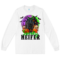 White spooky heifer black angus Long Sleeve Tee - RanaPortraitStore