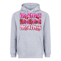 Heather Grey Mama mama mama mother's day Heavyweight Hoodie - HowdyJamesFarm