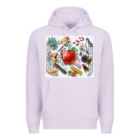 Lilac school elements tumbler Premium Hoodie - CowGirlArtShop