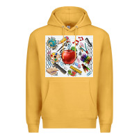 Mustard school elements tumbler Premium Hoodie - CowGirlArtShop