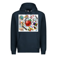 Navy school elements tumbler Premium Hoodie - CowGirlArtShop