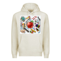 Oatmeal Heather school elements tumbler Premium Hoodie - CowGirlArtShop
