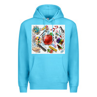 Ocean Blue school elements tumbler Premium Hoodie - CowGirlArtShop