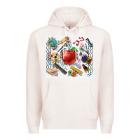 Pale Pink school elements tumbler Premium Hoodie - CowGirlArtShop