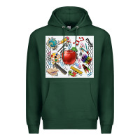Sports Green school elements tumbler Premium Hoodie - CowGirlArtShop