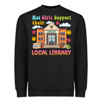 Black hot girls support their local library Heavyweight Sweatshirt - Artiststas