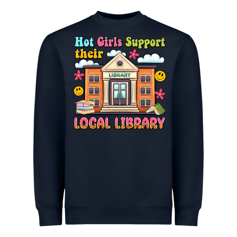 Hot Girls Support Their Local Library Heavyweight Sweatshirt by Artiststas | Teevron