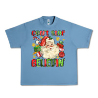 Pebble Blue don't stop believin' Urban Heavy Tee - MaliasSmallBusiness