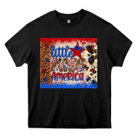 Black little miss america Heavy Core Tee - Artiststas