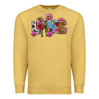 Antique Gold love with cow olivia Premium Sweatshirt - OliviaCreatesArt