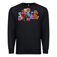 Black love with cow olivia Premium Sweatshirt - OliviaCreatesArt