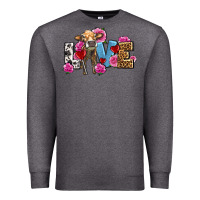 Charcoal Heather love with cow olivia Premium Sweatshirt - OliviaCreatesArt
