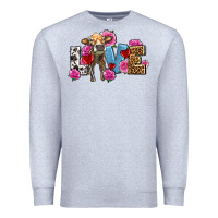 Heather Grey love with cow olivia Premium Sweatshirt - OliviaCreatesArt