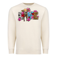 Sandshell love with cow olivia Premium Sweatshirt - OliviaCreatesArt