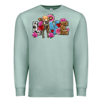 Seafoam love with cow olivia Premium Sweatshirt - OliviaCreatesArt