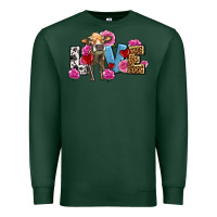 Sports Green love with cow olivia Premium Sweatshirt - OliviaCreatesArt