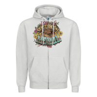 Dove Grey Southern Memal western flowers Zipper Hoodie - HowdyJamesFarm