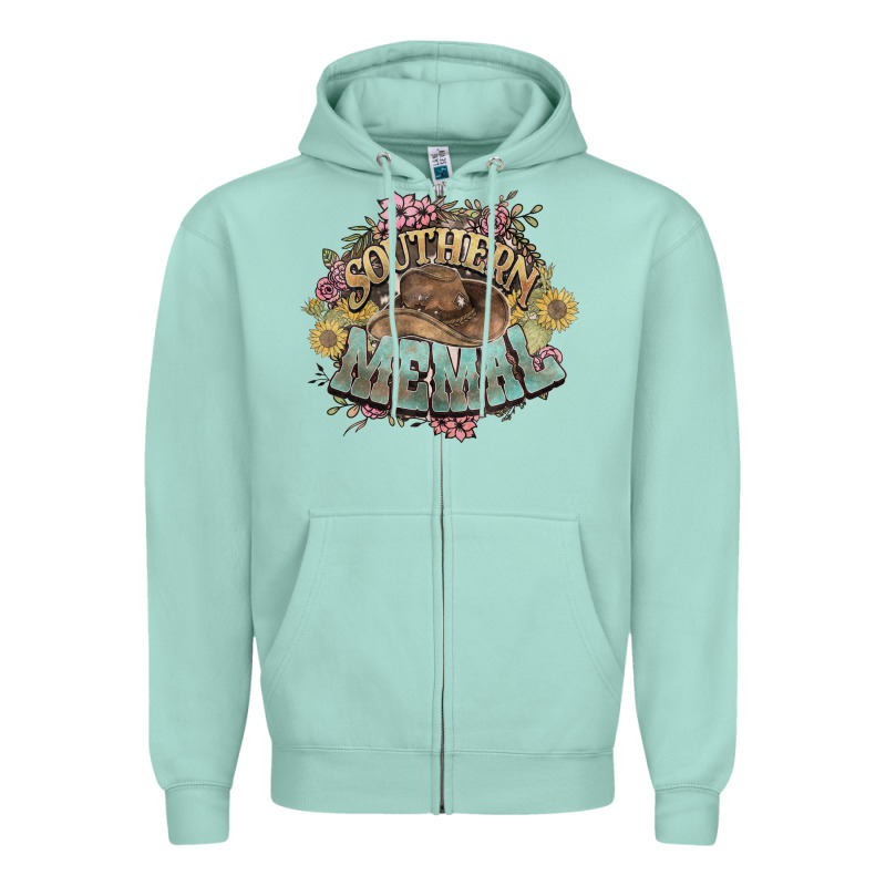 Southern Memal Western Flowers Zipper Hoodie by HowdyJamesFarm | Teevron