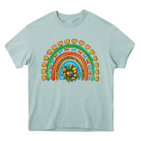 Arona autism heart ribbon rainbow Heavy Core Tee - AdoDesignShop