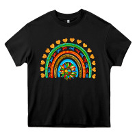 Black autism heart ribbon rainbow Heavy Core Tee - AdoDesignShop