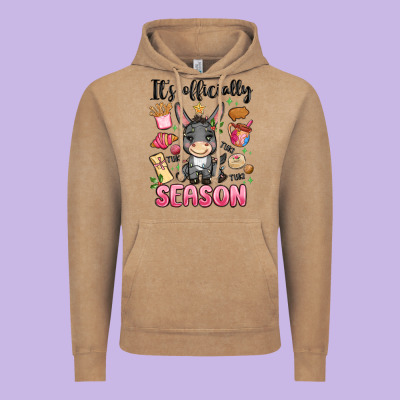 Its Officially Season Vintage Hoodie Designed By Maliassmallbusiness