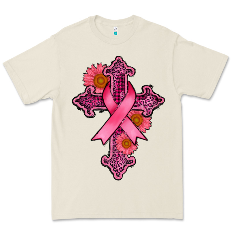 Breast Cancer Cross Premium Tee by AdoDesignShop | Teevron