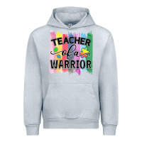 Heather Grey Teacher of a warrior Urban Hoodie - CowhideDigitalArt