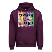Mauve Wine Teacher of a warrior Urban Hoodie - CowhideDigitalArt