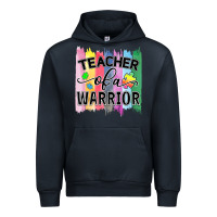 Navy Teacher of a warrior Urban Hoodie - CowhideDigitalArt