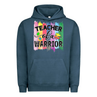 Pigment Midnight Navy Teacher of a warrior Urban Hoodie - CowhideDigitalArt