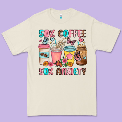 Half Teacher Half Coffee Premium Tee Designed By Jahusdesignshop