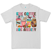 Dove Grey half teacher half coffee Premium Tee - JahusDesignShop