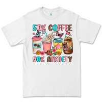 White half teacher half coffee Premium Tee - JahusDesignShop
