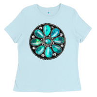 Baby Blue gemstone Ladies Tee - JahusDesignShop